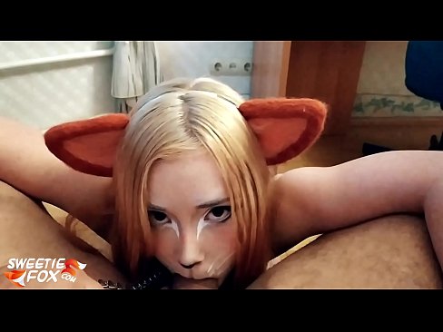 ❤️ Kitsune loro dick na kụkọba n'ọnụ ya ❌ Ihe na-akpali agụụ mmekọahụ n'ụlọ ❌️❤